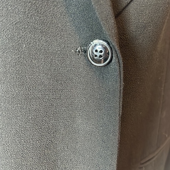 T by Alexander Wang Black One Button Long Blazer Size 6 - Picture 6 of 9